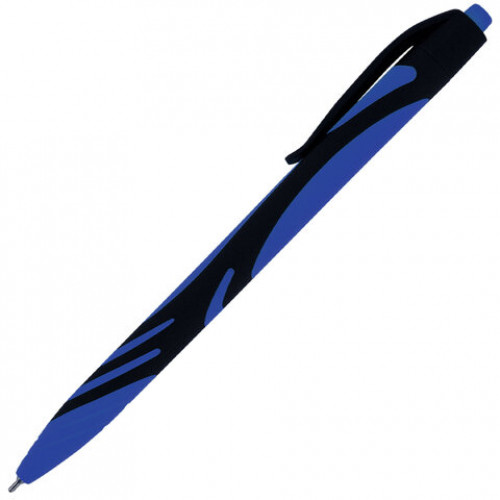 Ручка шариковая автоматическая BRAUBERG ULTRA COLOR CLASSIC, корпус ассорти, СИНЯЯ, пишущий узел 0,7 мм, линия письма 0,35 мм, 144498