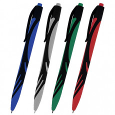 Ручка шариковая автоматическая BRAUBERG ULTRA COLOR CLASSIC, корпус ассорти, СИНЯЯ, пишущий узел 0,7 мм, линия письма 0,35 мм, 144498