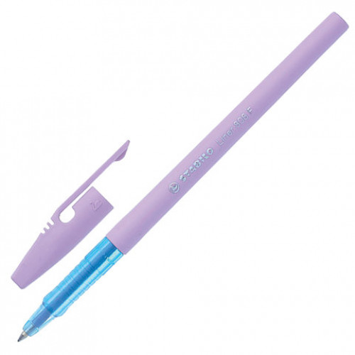 Ручка шариковая STABILO Liner Pastel, СИНЯЯ, корпус лавандовый, узел 0,7 мм, линия письма 0,3 мм, 808FP1041-6