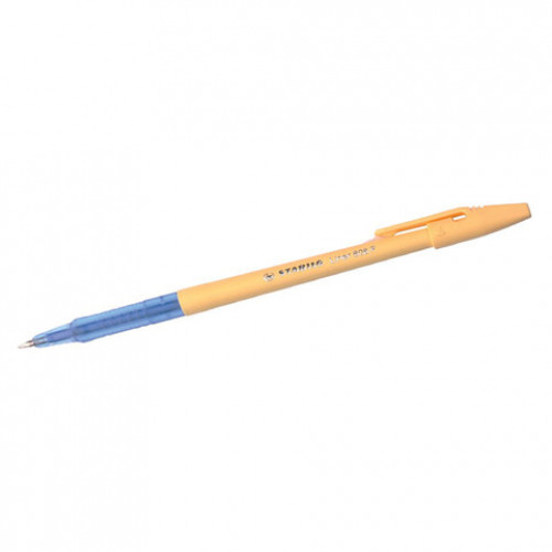 Ручка шариковая STABILO Liner Pastel, СИНЯЯ, корпус ванильный, узел 0,7 мм, линия письма 0,3 мм, 808FP1041-5