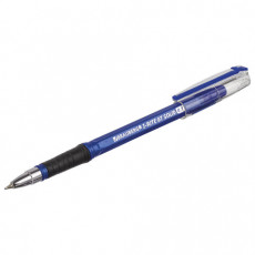 Ручка шариковая масляная с грипом BRAUBERG i-Rite GT Solid, СИНЯЯ, корпус синий, узел 0,7 мм, 143305