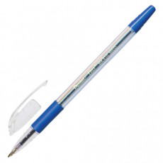 Ручка шариковая масляная с грипом PENTEL (Япония) TKO, СИНЯЯ, узел 1 мм, линия письма 0,35 мм, BK410-CN