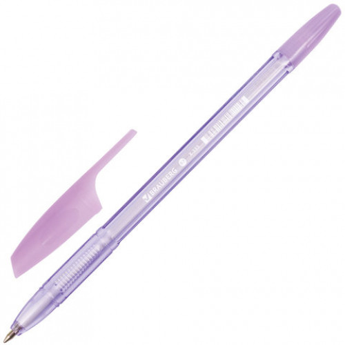 Ручка шариковая BRAUBERG X-333 PASTEL, СИНЯЯ, корпус тонированованный ассорти, узел 0,7 мм, линия письма 0,35 мм, 142830
