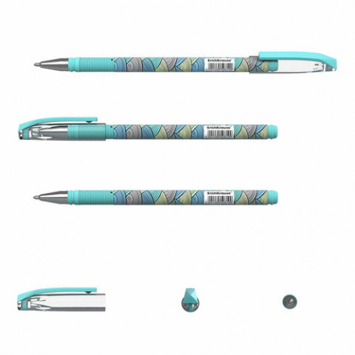 Ручка шариковая ERICH KRAUSE ColorTouch Emerald wave, СИНЯЯ, узел 0,7 мм, линия письма 0,35 мм, 50819