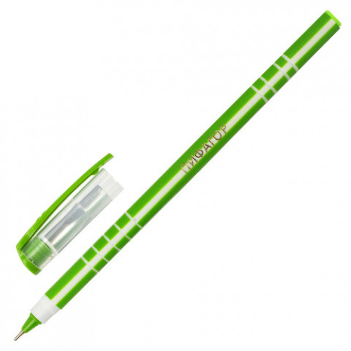 Ручка шариковая масляная ПИФАГОР Softy, СИНЯЯ, корпус ассорти, узел 0,7 мм, линия письма 0,35 мм, 143020
