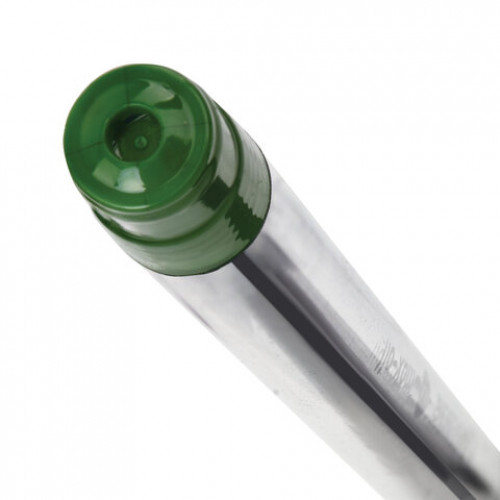 Ручка шариковая масляная с грипом BRAUBERG Max-Oil, ЗЕЛЕНАЯ, игольчатый узел 0,7 мм, линия письма 0,35 мм, 142144