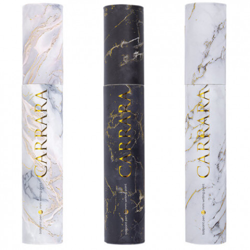 Ручка шариковая в футляре BRUNO VISCONTI DreamWrite Carrara, СИНЯЯ, корпус ассорти, 0,5 мм, 20-0264/61