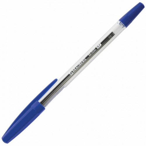 Ручки шариковые BRAUBERG M-500, НАБОР 4 шт., СИНИЕ, узел 0,7 мм, линия письма 0,35 мм, 143453