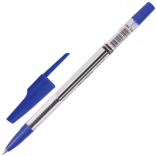 Ручка шариковая BRAUBERG Note, СИНЯЯ, корпус прозрачный, узел 0,7 мм, линия письма 0,35 мм, 141146