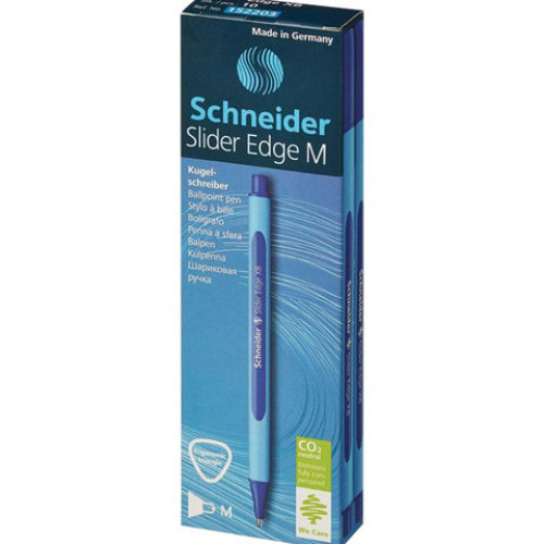 Ручка шариковая SCHNEIDER (Германия) Slider Edge XB, СИНЯЯ, трехгранная, узел 1,4 мм, линия письма 0,7 мм, 152203