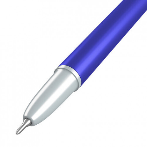 Ручка шариковая ERICH KRAUSE Neo Stick Metallic, СИНЯЯ, корпус ассорти, узел 0,7 мм, 61009
