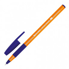 Ручка шариковая с грипом BRAUBERG i-STICK POINT ORANGE, СИНЯЯ, пишущий узел 0,7 мм, линия письма 0,35 мм, 144386
