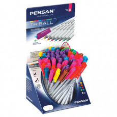 Ручка шариковая масляная PENSAN Triball Colored, яркие цвета АССОРТИ, ДИСПЛЕЙ, 1003/S60R-8 Ручка шариковая масляная PENSAN Triball Colored, яркие цвета АССОРТИ, ДИСПЛЕЙ, 1003/S60R-8