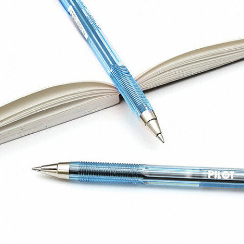 Ручка шариковая масляная PILOT BP-S, СИНЯЯ, корпус тонированный синий, узел 0,7 мм, линия письма 0,32 мм, BP-S-F