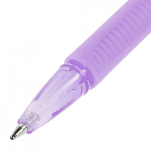 Ручки шариковые с грипом BRAUBERG ULTRA GT PASTEL, НАБОР 4 ШТУКИ, СИНИЕ, узел 0,7 мм, линия 0,35 мм, 144533