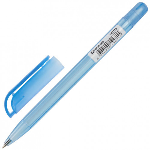 Ручка шариковая масляная BRAUBERG Olive Pen Tone, СИНЯЯ, корпус тонированный, пишущий узел 0,7 мм, линия 0,35 мм, 142710