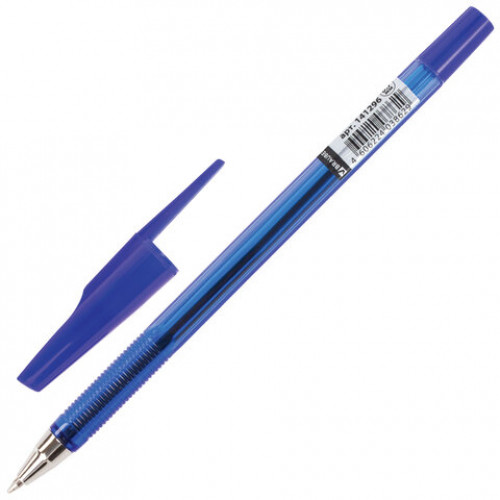 Ручка шариковая BRAUBERG Black Jack, СИНЯЯ, корпус тонированный синий, узел 0,7 мм, линия письма 0,35 мм, 141296