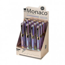 Ручка шариковая BRUNO VISCONTI MONACO PEARL, СИНЯЯ, лавандовый корпус, линия 0,4 мм, 20-0125/82