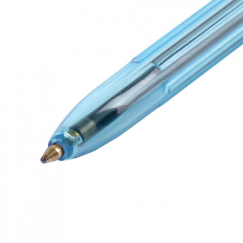 Ручка шариковая масляная STAFF Office, СИНЯЯ, корпус тонированный синий, узел 1 мм, линия письма 0,7 мм, 142962