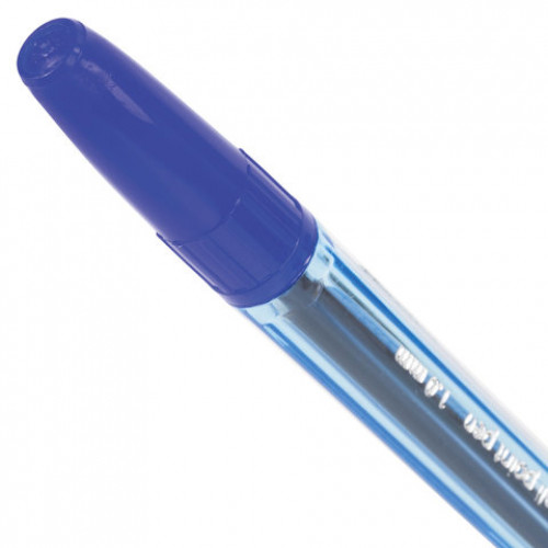 Ручка шариковая BRAUBERG Carina Blue, СИНЯЯ, корпус тонированный синий, узел 1 мм, линия письма 0,5 мм, 141669