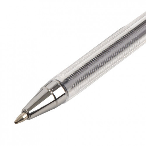 Ручка шариковая BRAUBERG M-500 CLASSIC, СИНЯЯ, корпус прозрачный, узел 0,7 мм, линия письма 0,35 мм, 143444