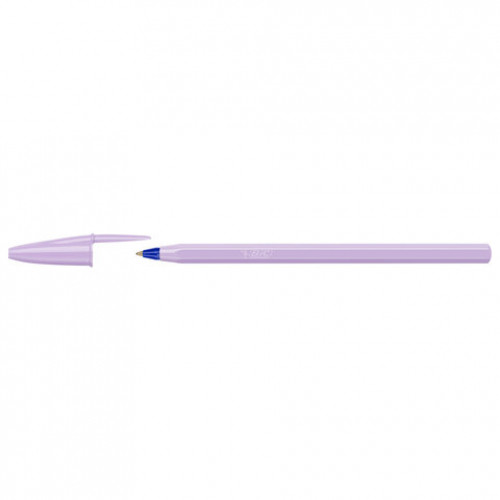 Ручка шариковая BIC Cristal Pastel, СИНЯЯ, корпус ассорти, узел 1,0 мм, линия 0,32 мм, 302550