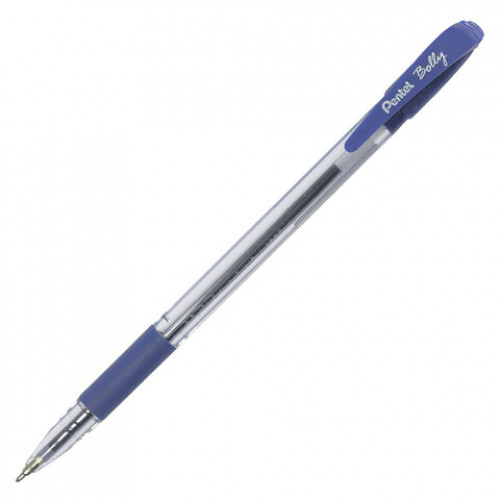 Ручка шариковая масляная с грипом PENTEL (Япония) Bolly, СИНЯЯ, узел 0,5 мм, линия письма 0,25 мм, BK425-CN