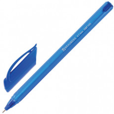 Ручка шариковая масляная BRAUBERG Extra Glide Tone, СИНЯЯ, трехгранная, узел 0,7 мм, линия письма 0,35 мм, 142924