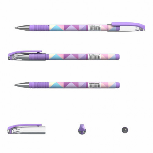 Ручка шариковая ERICH KRAUSE ColorTouch Magic rhombs, СИНЯЯ, узел 0,7 мм, линия письма 0,35 мм, 50739
