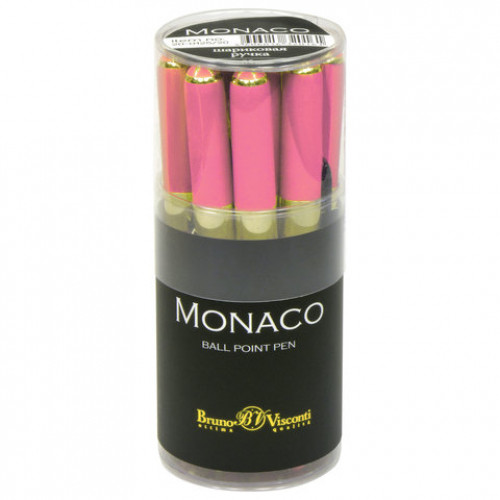 Ручка шариковая BRUNO VISCONTI Monaco, коралловый корпус, узел 0,5 мм, линия 0,3 мм, синяя, 20-0125/20