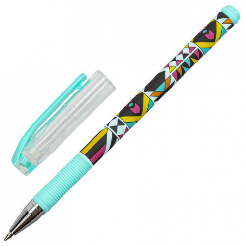 Ручка шариковая ERICH KRAUSE ColorTouch Ornament, СИНЯЯ, узел 0,7 мм, линия письма 0,35 мм, 50820