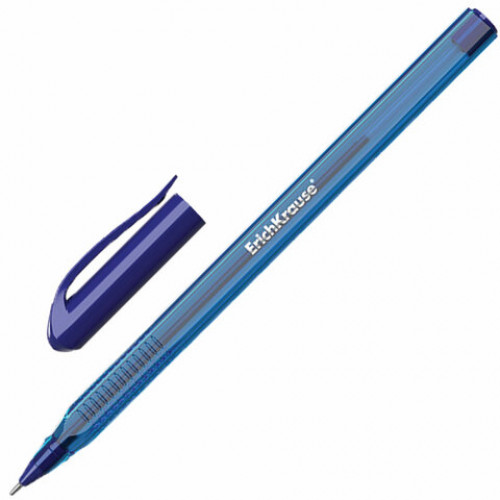 Ручка шариковая масляная ERICH KRAUSE Ultra Glide U-18, СИНЯЯ, узел 1 мм, линия письма 0,5 мм, 32534