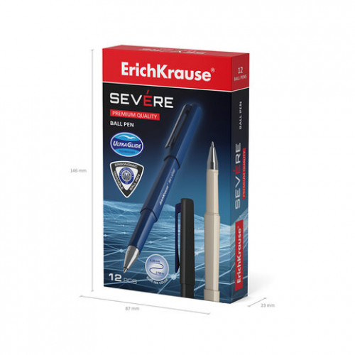 Ручка шариковая ERICH KRAUSE Severe Stick Classic, СИНЯЯ, корпус ассорти,0,7мм, линия, 48079