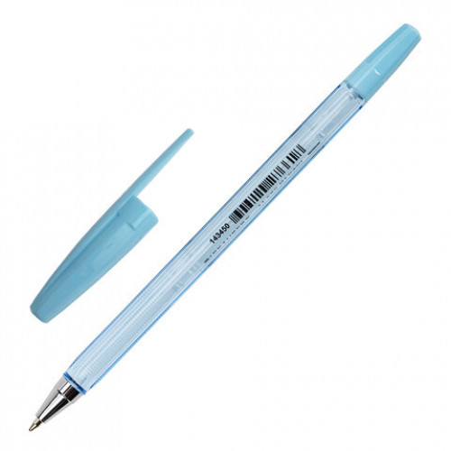 Ручка шариковая BRAUBERG M-500 PASTEL, СИНЯЯ, корпус ассорти, узел 0,7 мм, линия письма 0,35 мм, 143450