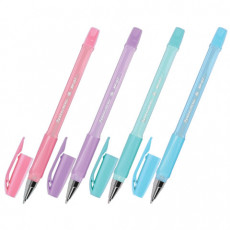 Ручка шариковая BRAUBERG BP-GT PASTEL, СИНЯЯ, корпус ассорти, пишущий узел 0,7мм, линия письма 0,35 мм, 144503