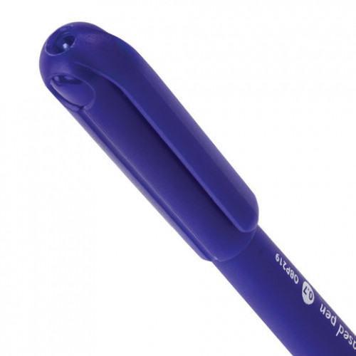 Ручка шариковая масляная BRAUBERG Fine, СИНЯЯ, корпус синий, узел 0,7 мм, линия письма 0,35 мм, 142947