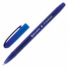 Ручка шариковая масляная BRAUBERG Flight, СИНЯЯ, корпус синий, узел 0,7 мм, линия письма 0,35 мм, 143343, OBP369