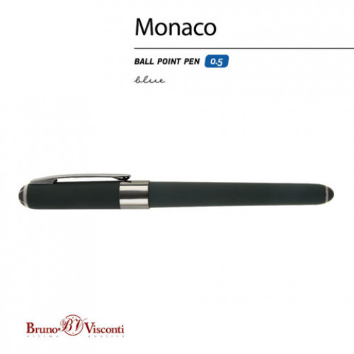 Ручка шариковая BRUNO VISCONTI Monaco Verde, СИНЯЯ, корпус зеленый, линия 0,4 мм, 20-0125/29