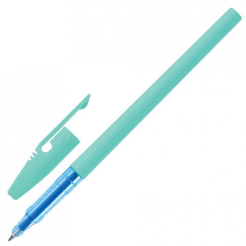 Ручка шариковая STABILO Liner Pastel, СИНЯЯ, корпус бирюзовый, узел 0,7 мм, линия письма 0,3 мм, 808FP1041-1