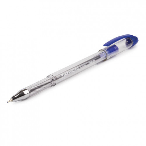 Ручка шариковая масляная BRAUBERG Smooth Write, СИНЯЯ, корпус прозрачный, узел 0,7 мм, линия письма 0,35 мм, 142682