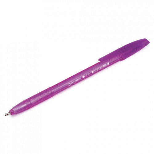Ручка шариковая BRAUBERG X-333 VIOLET, ФИОЛЕТОВАЯ, корпус тонированный фиолетовый, узел 0,7 мм, линия письма 0,35 мм, 142833