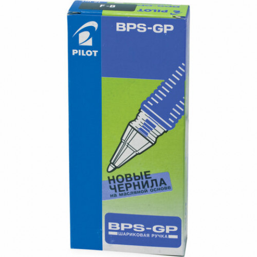 Ручка шариковая масляная с грипом PILOT BPS-GP, ЧЕРНАЯ, корпус прозрачный, узел 0,7 мм, линия письма 0,32 мм, BPS-GP-F, BРS-GP-F