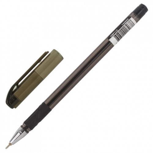 Ручка шариковая масляная с грипом BRAUBERG Max-Oil Tone, ЧЕРНАЯ, узел 0,7 мм, линия письма 0,35 мм, 142694