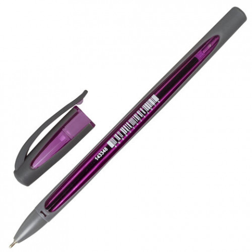 Ручка шариковая масляная BRAUBERG BOMB GT Metallic, СИНЯЯ, прорезиненный корпус ассорти, узел 0,7 мм, линия письма 0,35 мм, 143348