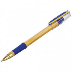 Ручка шариковая масляная с грипом BRAUBERG i-Rite GT Vanilla, СИНЯЯ, корпус кремовый, узел 1 мм, 143304