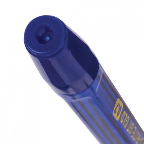 Ручка шариковая масляная с грипом BRAUBERG i-Rite GT GLD, СИНЯЯ, корпус тонированный синий, узел 0,7 мм, 143302