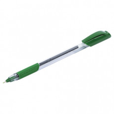 Ручка шариковая масляная BRAUBERG Extra Glide GT, ЗЕЛЕНАЯ, трехгранная, узел 0,7 мм, линия письма 0,35 мм, 142921