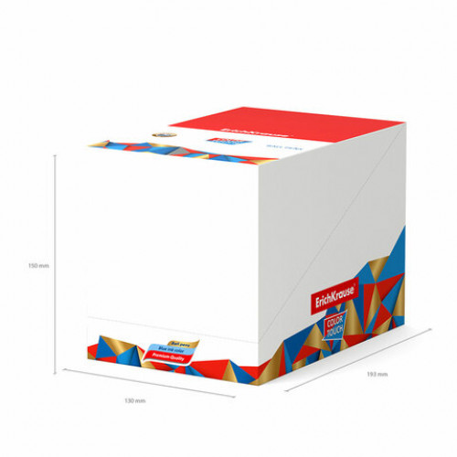 Ручка шариковая ERICH KRAUSE ColorTouch Flora, СИНЯЯ, узел 0,7 мм, линия письма 0,35 мм, 50741