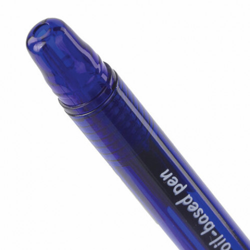 Ручка шариковая масляная BRAUBERG Flight, СИНЯЯ, корпус синий, узел 0,7 мм, линия письма 0,35 мм, 143343, OBP369