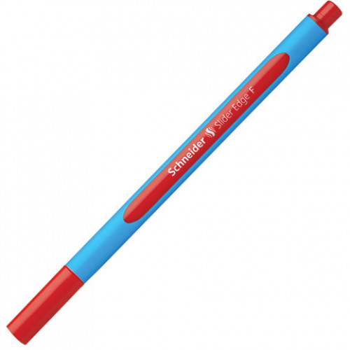 Ручка шариковая SCHNEIDER (Германия) Slider Edge F, КРАСНАЯ, трехгранная, узел 0,8 мм, линия письма 0,4 мм, 152002